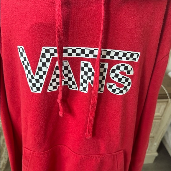 Women’s XL Red Vans hoodie checkered - Picture 7 of 7